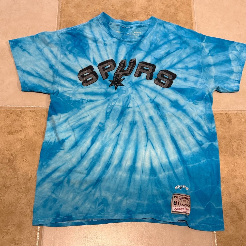 San Antonio Spurs Mitchell & Ness Tie-Dye Tee
